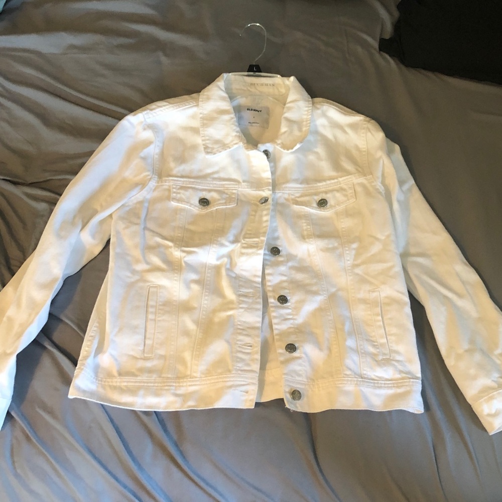 Old Navy white jean jacket
